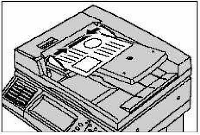 đặt bản gốc lên DADF đặt bản gốc lên DADF