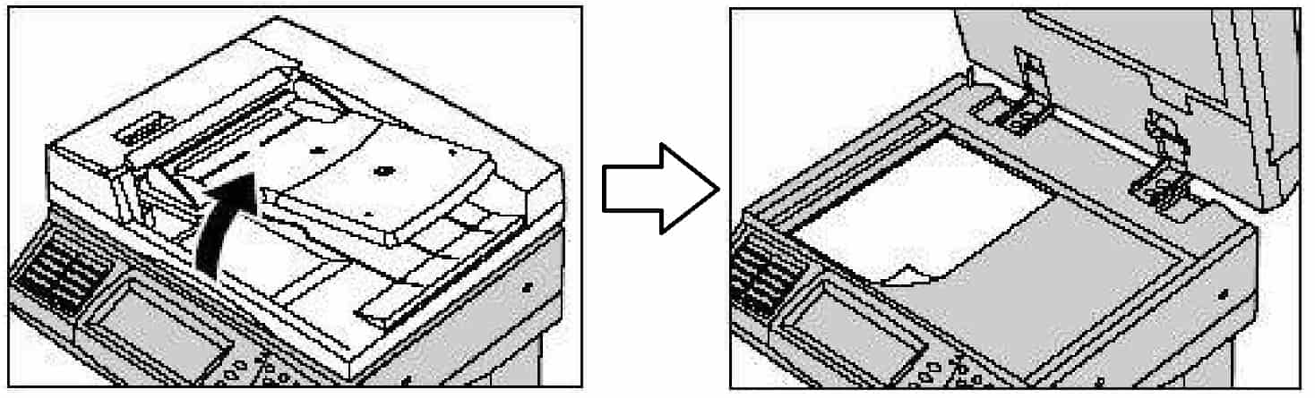 đặt bản gốc lên mặt kính đặt bản gốc lên mặt kính