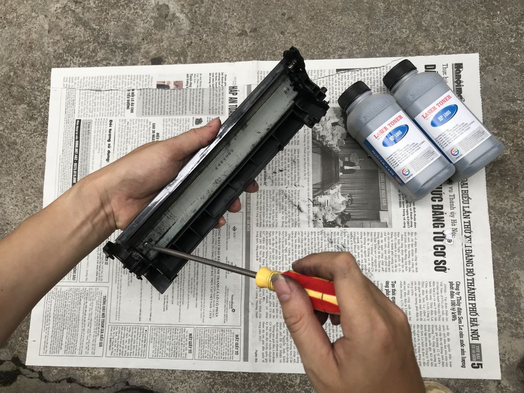 Đổ mực máy in HP