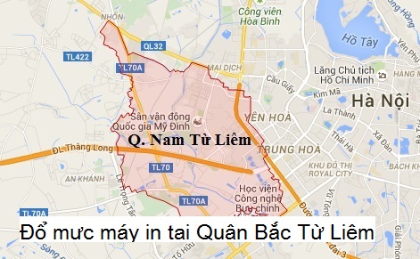 bơm mực in Bắc Từ Liêm Đổ mực máy in tại nhà Bắc Từ Liêm