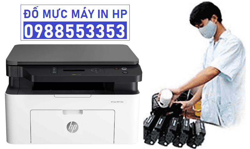 Đổ mực máy in HP LaserJet 2014