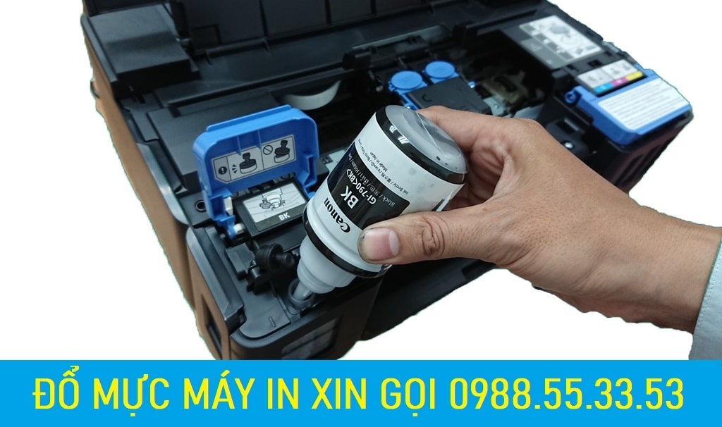 Đổ mực máy in tại Ba la