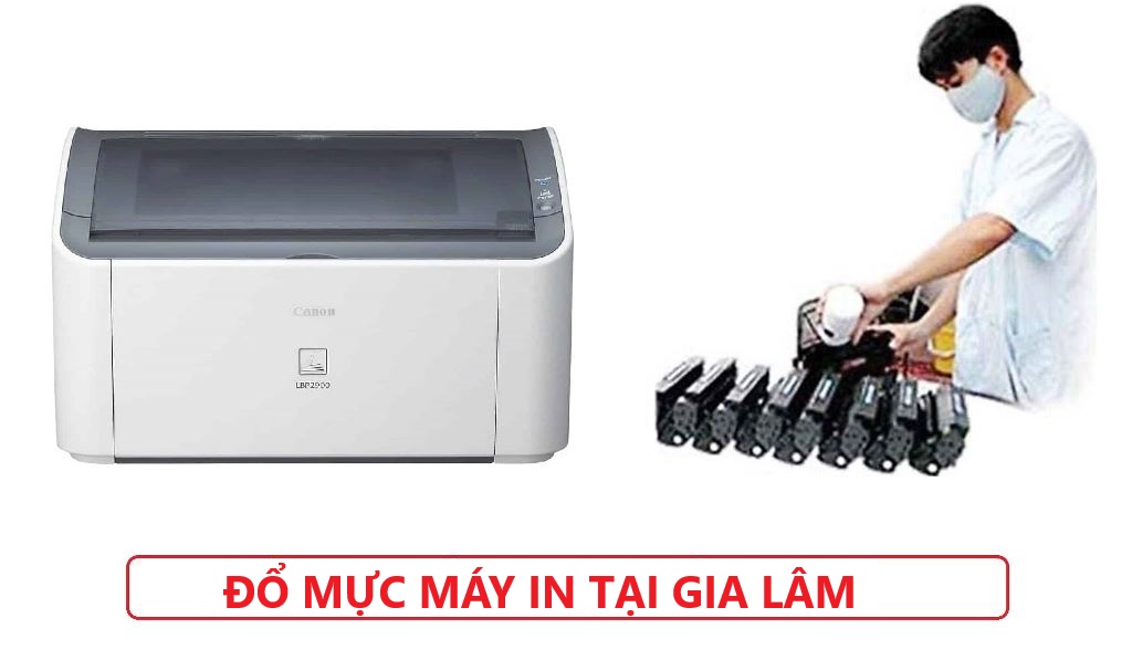Đổ mực máy in tại Gia Lâm