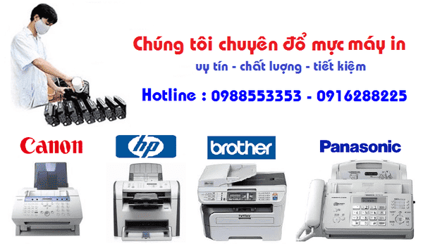 Đổ mực máy in tại Hàng Bạc
