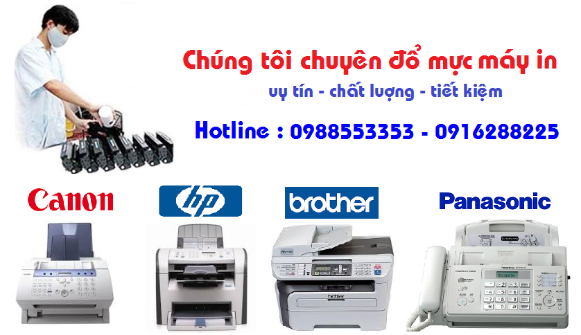 Đổ mực máy in tại Cầu Giấy Đổ mực máy in tại cầu giấy