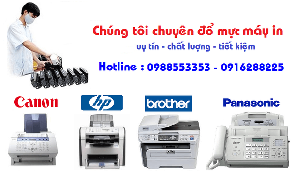 Đổ mực máy in tại Tràng Tiền