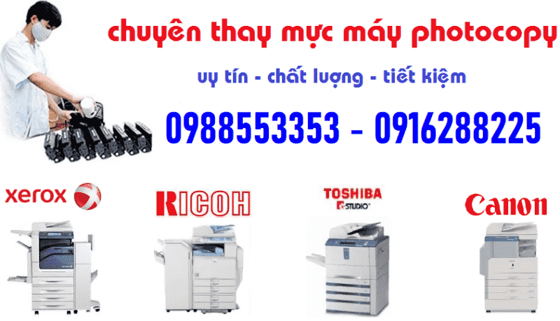 Đổ mực máy photocopy Fuji Xerox
