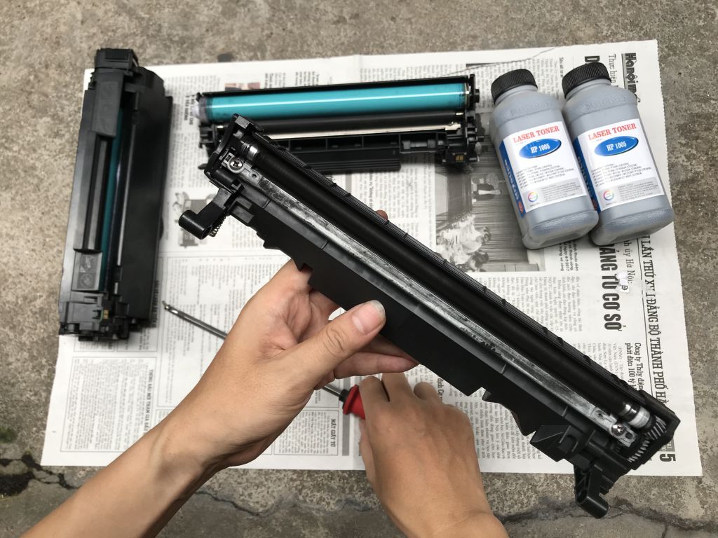 Đổ mực máy in tại Long Biên