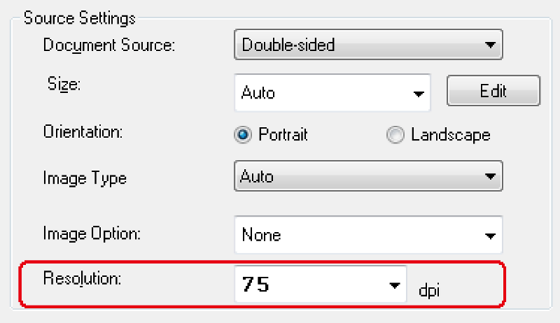độ phân giải scan