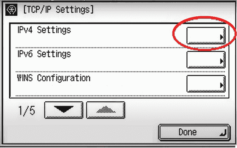 cách cài địa chỉ ip máy canon