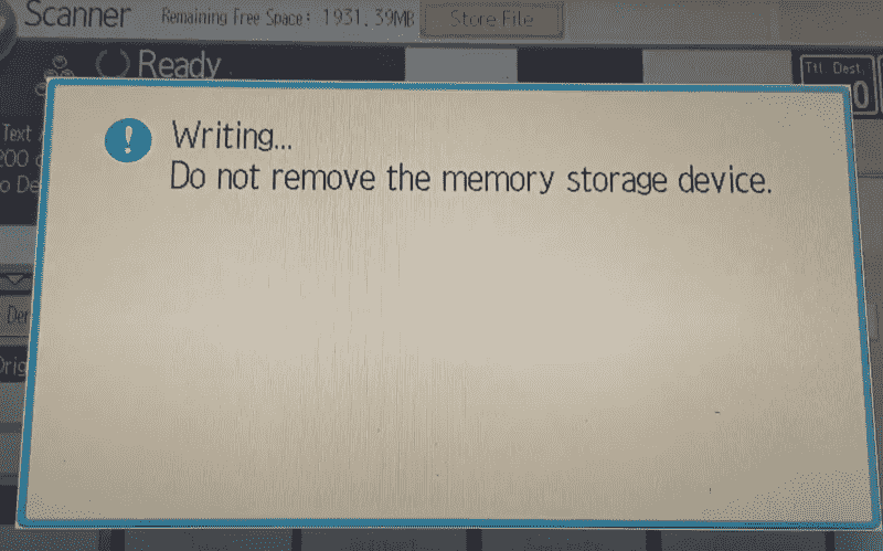 hướng dẫn scan vào usb ricoh