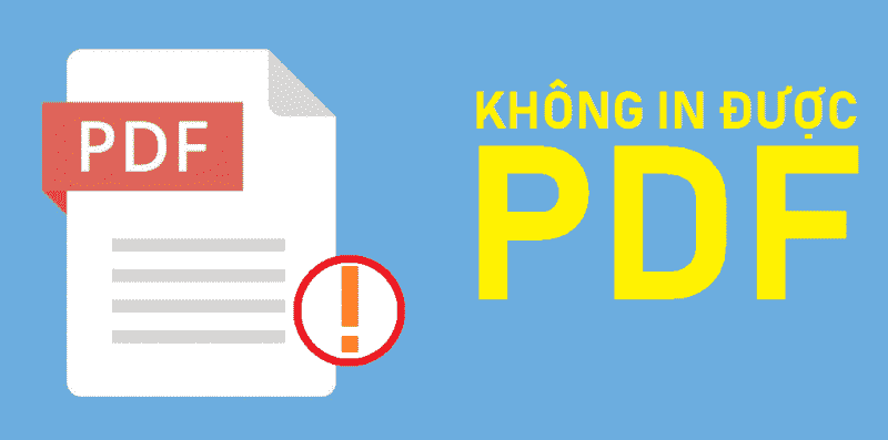 Không in được PDF