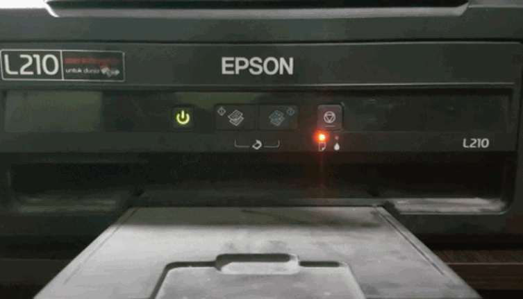 máy in epson L1210 lỗi 2 đèn đỏ