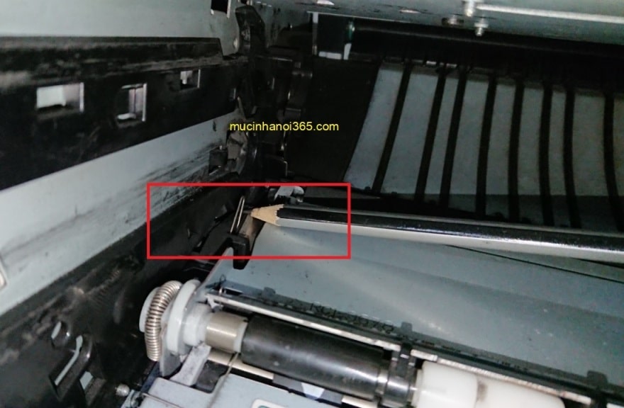 máy in không nhận hộp mực