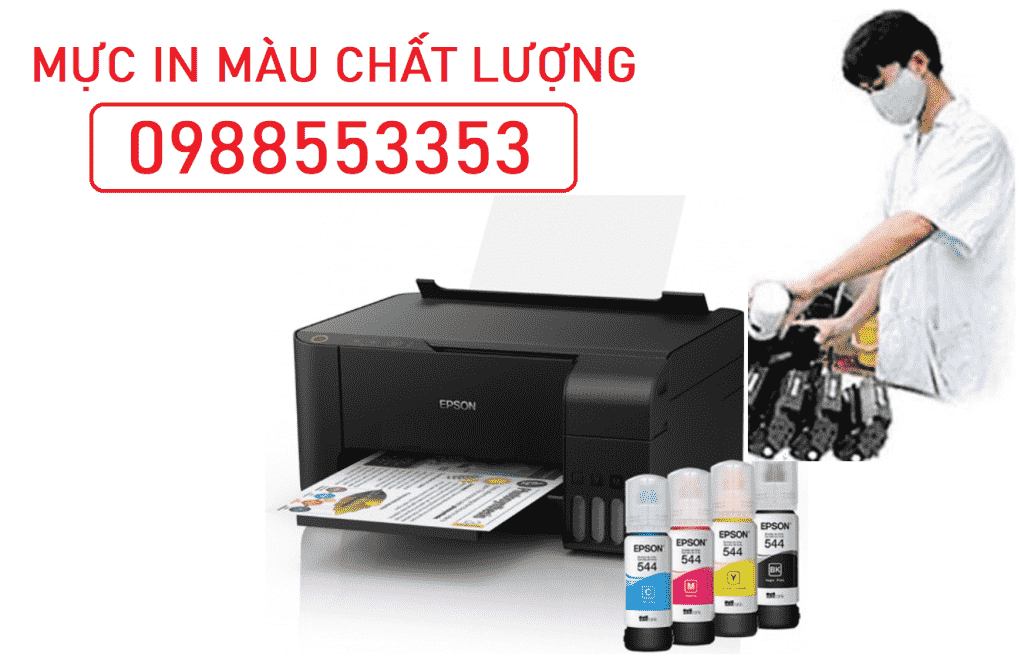 Đổ mực máy in màu Epson L1110