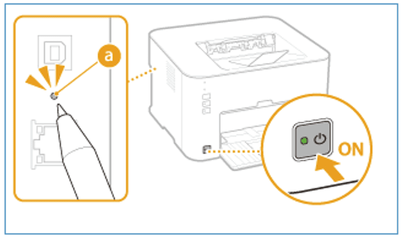 reset địa chỉ IP  Canon LBP151dw