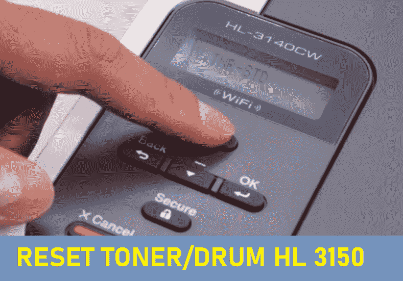 reset toner-drum brother hl 3150