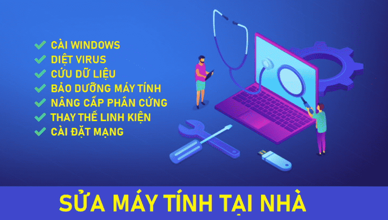 Sửa máy tính tại Đa Sỹ