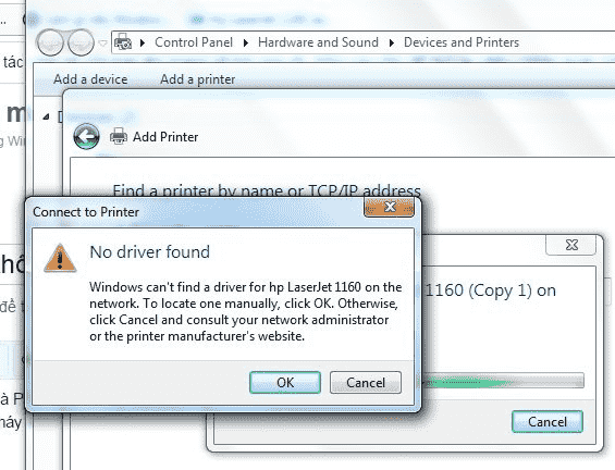 thiếu driver máy in chia sẻ