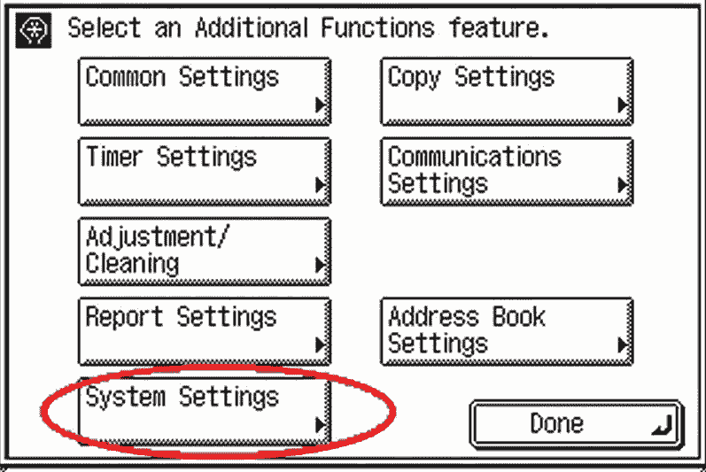 cài địa chỉ ip canon ir 2520