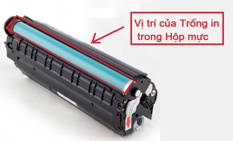 vị trí của trống máy in