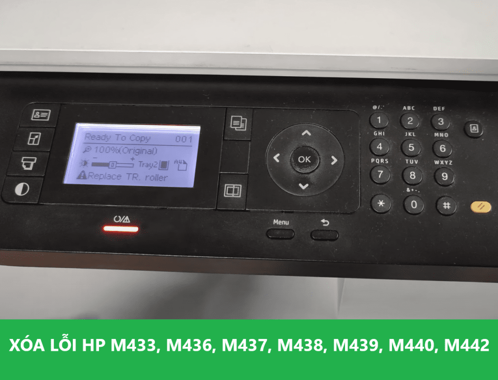xóa lỗi HP M433, M436, M437, M438, M439, M440, M442, M443