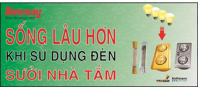 đèn sưởi nhà tắm