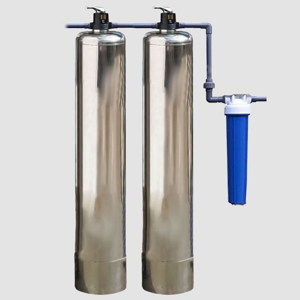 Bộ lọc tồng nước sinh hoạt giếng khoan 2 cột inox 304