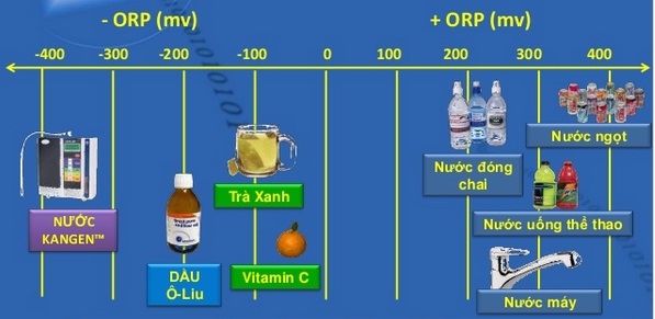 Độ khử oxy hóa của Kangen