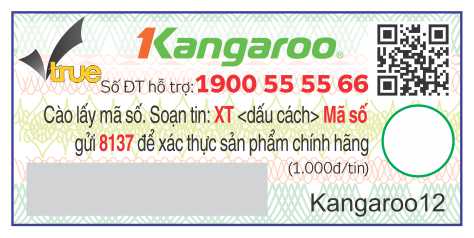 tem cào nhận biết máy lọc nước kangaroo chính hãng