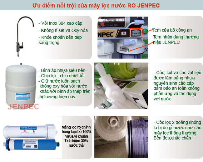 ưu điểm của máy lọc nước jenpec