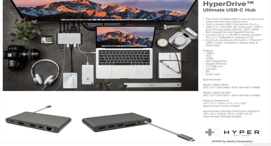 HyperDrive DRIVE Ultimate USB-C Hub