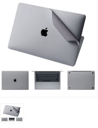 Bộ dán JRC 3-1 màu Grey(xám) cho Macbook 11,12,13,15