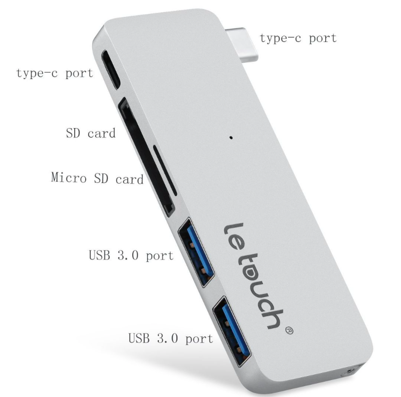 Le Touch USB-C Combo HUB 5 in 1 Cho Macbook