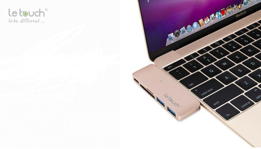 Le Touch USB-C Combo HUB 5 in 1 Cho Macbook