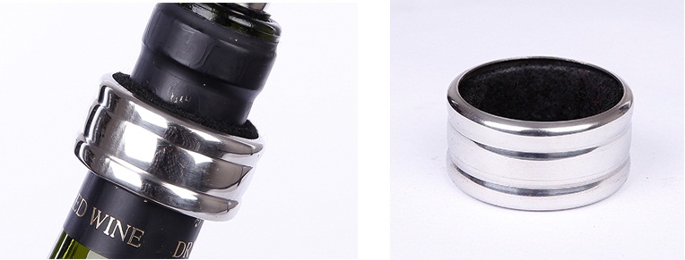 Vòng đeo ở cổ chai rượu đế tránh rượu bị tràn khi rót