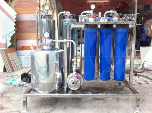 máy lọc rượu 1 đơn nguyên công suất lớn, may loc ruou