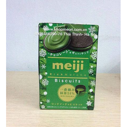 BÁNH QUY KEM TRÀ XANH MEIJI 99GAM-NHẬT