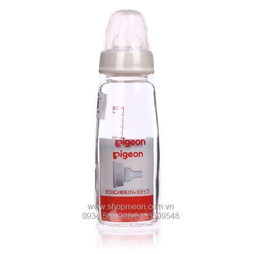 BÌNH SỮA THỦY TINH PIGEON CỔ HẸP 120ML - NHẬT
