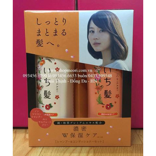 CẶP DẦU GỘI XẢ ICHIKAMI MÀU CAM (mẫu mới)