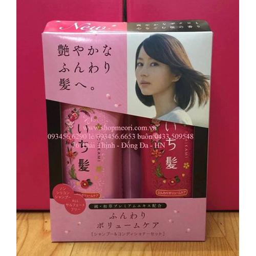 CẶP GỘI XẢ ICHIKAMI HỒNG (mẫu mới)