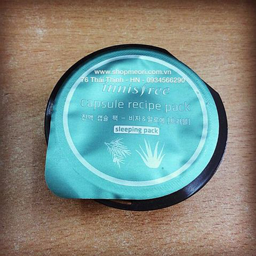 MẶT NẠ NGỦ INNISFREE CHIẾT XUẤT TỪ QUẢ ĐẬU KHẤU VÀ NHA ĐAM