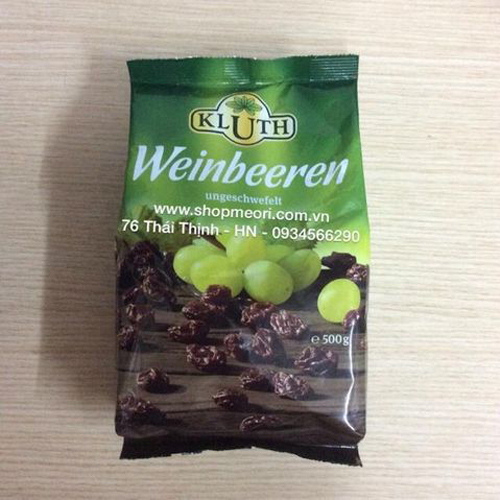 NHO KHÔ ĐEN KLUTH 500G - ĐỨC