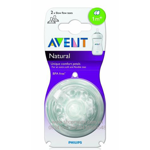 NÚM TY MÔ PHỎNG TỰ NHIÊN 2 LỖ SCF 652/27 AVENT 1M+