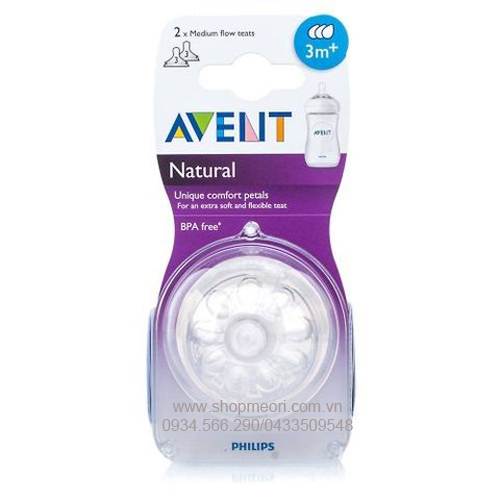 NÚM TY MÔ PHỎNG TỰ NHIÊN 3 LỖ SCF 653/27 AVENT 3M+