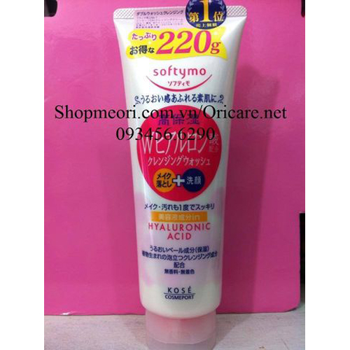 SỮA RỬA MẶT KOSE SOFTYMO HYALURONIC ACID - NHẬT