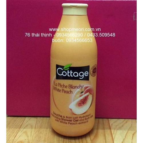 SỮA TẮM COTTAGE HƯƠNG ĐÀO 750ML- PHÁP