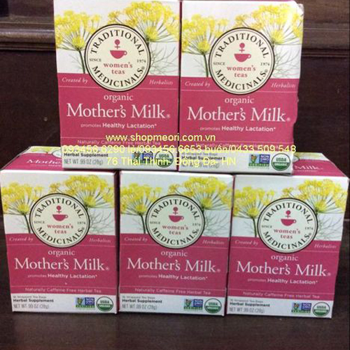 TRÀ LỢI SỮA Morther's Milk - Hàng xách Mỹ.