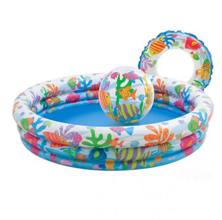 Bộ bể bơi 3 tầng kèm phao và bóng cho bé