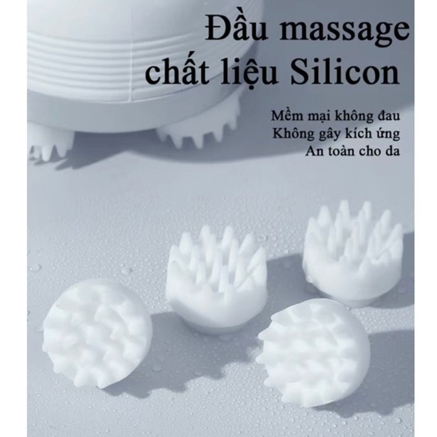 Máy massage đầu - Cổ - Mặt đa năng cầm tay 3D giảm stresss xoay đảo chiều